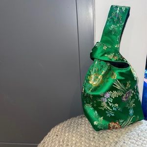 Green Yaito knot handbag